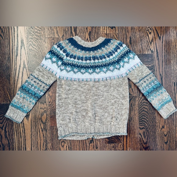 Augden Bolivian Hand Crafted Artisan Alpaca Wool Knit Button Up Cardigan Women S - Picture 9 of 16